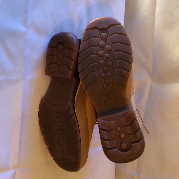 Timberland Womens Leather Fashion Wedge Boots Shoes Wheat Nubuck Size 7M - Picture 7 of 11